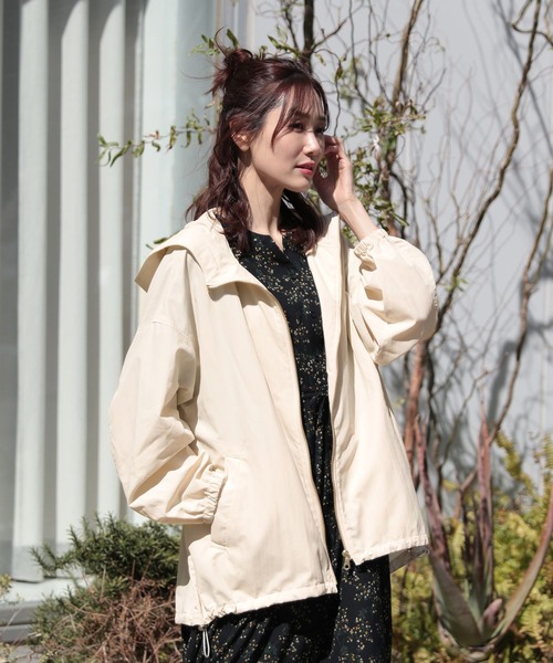 GLOBAL WORK 2WAYエアかる撥水マンパ ブラック L GLOBAL WORK（グローバルワーク）の「2WAYエアかる撥水マンパ