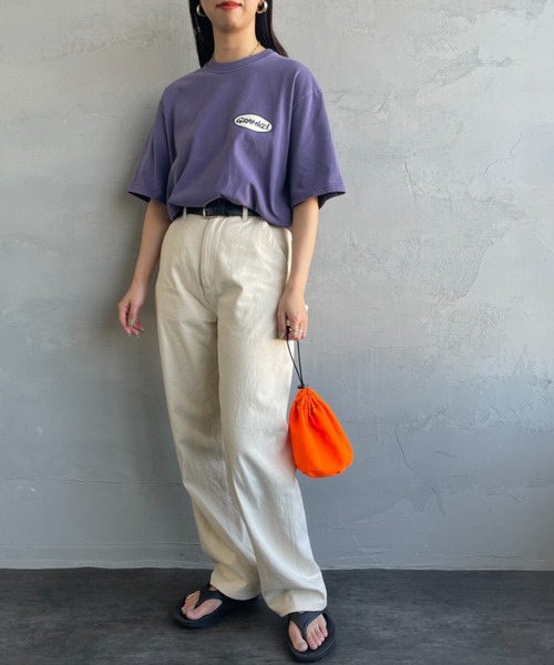 Gramicci（グラミチ）の「[GRAMICCI/グラミチ] オーバルブランドロゴ バックプリントTシャツ（Tシャツ/カットソー・レディース・ブラック/パープル/ホワイト・M/L/XL）」の17枚目の写真