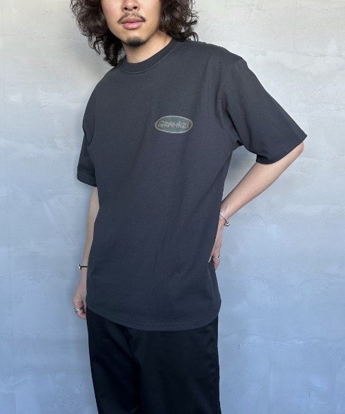 Gramicci（グラミチ）の「[GRAMICCI/グラミチ] オーバルブランドロゴ バックプリントTシャツ（Tシャツ/カットソー・レディース・ブラック/パープル/ホワイト・M/L/XL）」の9枚目の写真