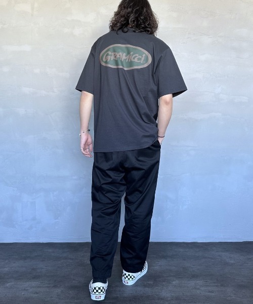 Gramicci（グラミチ）の「[GRAMICCI/グラミチ] オーバルブランドロゴ バックプリントTシャツ（Tシャツ/カットソー・レディース・ブラック/パープル/ホワイト・M/L/XL）」の14枚目の写真