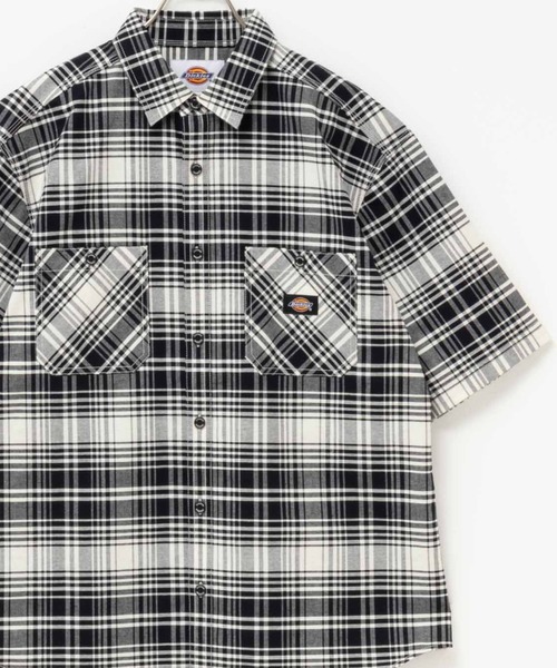 Dickies（ディッキーズ）の「Dickies short sleeve work shirt ディッキーズショートスリーブワークシャツ（シャツ/ブラウス・メンズ・ホワイト/グレー/ネイビー/ホワイト系その他/グレー系その他/ホワイト×ブラック/ブラック×レッド・S/M/L/XL/XXL）」の3枚目の写真