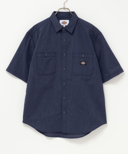 Dickies（ディッキーズ）の「Dickies short sleeve work shirt ディッキーズショートスリーブワークシャツ（シャツ/ブラウス・メンズ・ホワイト/グレー/ネイビー/ホワイト系その他/グレー系その他/ホワイト×ブラック/ブラック×レッド・S/M/L/XL/XXL）」の15枚目の写真