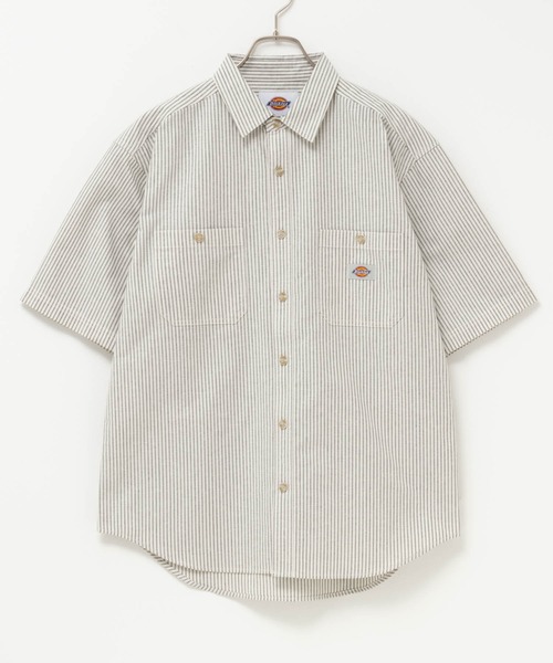 Dickies（ディッキーズ）の「Dickies short sleeve work shirt ディッキーズショートスリーブワークシャツ（シャツ/ブラウス・メンズ・ホワイト/グレー/ネイビー/ホワイト系その他/グレー系その他/ホワイト×ブラック/ブラック×レッド・S/M/L/XL/XXL）」の16枚目の写真