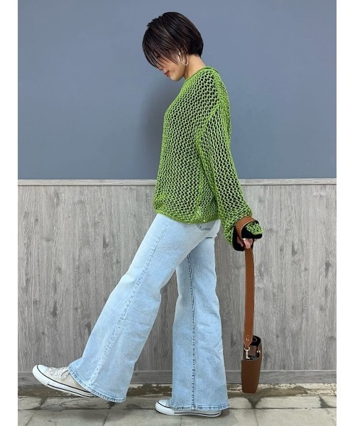 Levi's(リーバイス)の「Levi's(リーバイス)【レディース】RIBCAGEフレア(デニムパンツ・レディース・ライトインディゴブルー・24inch/25inch/26inch/27inch)」の10枚目の写真