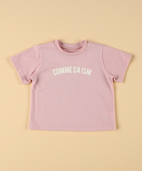 COMME CA ISM(コムサイズム)の「半袖ロゴTシャツ(ベビーサイズ)(その他ベビー用品・キッズ・グレイッシュベージュ/サックスブルー/ブラック/ピンク/オートミール・80-90cm)」の5枚目の写真