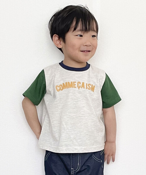 COMME CA ISM(コムサイズム)の「半袖ロゴTシャツ(ベビーサイズ)(その他ベビー用品・キッズ・グレイッシュベージュ/サックスブルー/ブラック/ピンク/オートミール・80-90cm)」の17枚目の写真