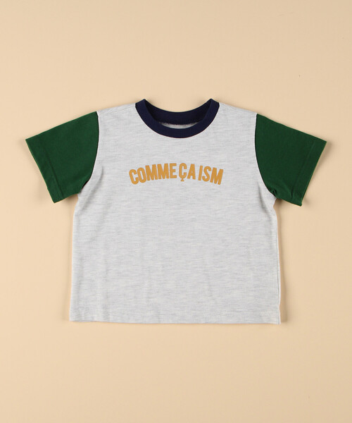 COMME CA ISM(コムサイズム)の「半袖ロゴTシャツ(ベビーサイズ)(その他ベビー用品・キッズ・グレイッシュベージュ/サックスブルー/ブラック/ピンク/オートミール・80-90cm)」の18枚目の写真