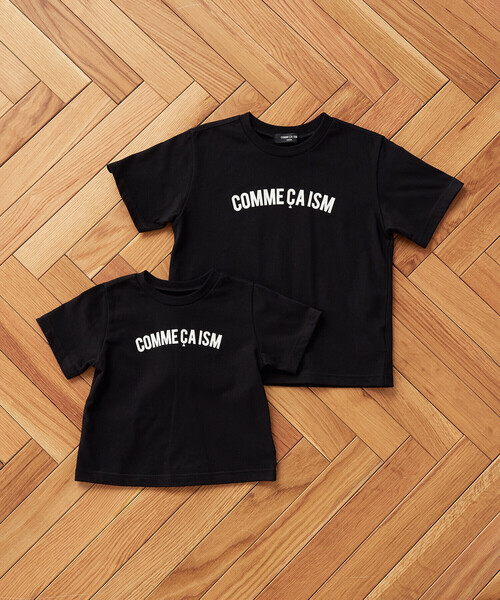 COMME CA ISM(コムサイズム)の「半袖ロゴTシャツ(ベビーサイズ)(その他ベビー用品・キッズ・グレイッシュベージュ/サックスブルー/ブラック/ピンク/オートミール・80-90cm)」の6枚目の写真