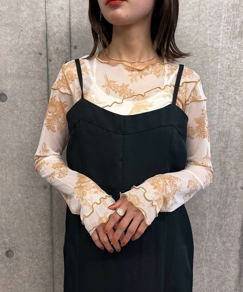 byYOUANCE（バイユアンス）の「ｼｱｰﾒﾛｳﾛﾝT（Tシャツ/カットソー・レディース・その他5・FREE）」の3枚目の写真