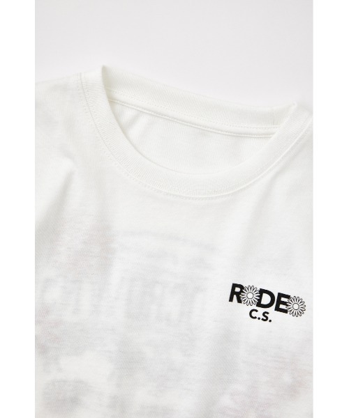 RODEO CROWNS WIDE BOWL（ロデオクラウンズワイドボウル）の「キッズFlower Bloom Logo Tシャツ（Tシャツ/カットソー・キッズ・ミント/ブラック/ホワイト・1/2）」の4枚目の写真