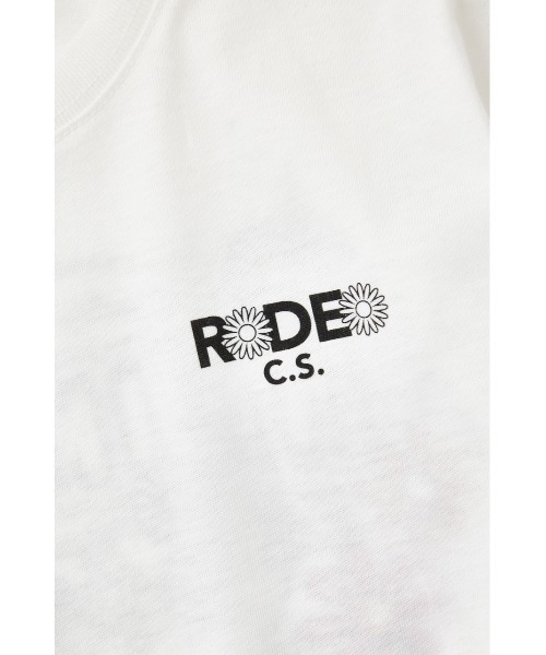 RODEO CROWNS WIDE BOWL（ロデオクラウンズワイドボウル）の「キッズFlower Bloom Logo Tシャツ（Tシャツ/カットソー・キッズ・ミント/ブラック/ホワイト・1/2）」の7枚目の写真