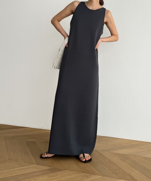 CANAL JEAN（キャナルジーン）の「diggity　ニットタンクワンピース（ワンピース・レディース・チャコールグレー/ネイビー・ONE SIZE）」の8枚目の写真