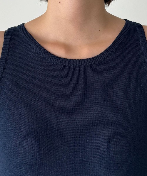 CANAL JEAN（キャナルジーン）の「diggity　ニットタンクワンピース（ワンピース・レディース・チャコールグレー/ネイビー・ONE SIZE）」の12枚目の写真