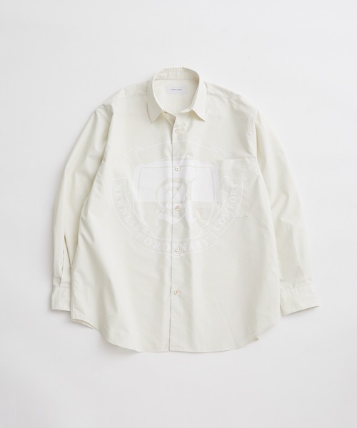 ADAM ET ROPE'（アダムエロペ）の「【UNIFORM/ユニフォーム】エンブレムプリント オーバーサイズ レギュラーカラー シャツ / 吸水速乾 / ユニセックス（シャツ/ブラウス・メンズ・イエロー系その他2/ブルー系その他6/ホワイト系その他3・L/M）」の18枚目の写真