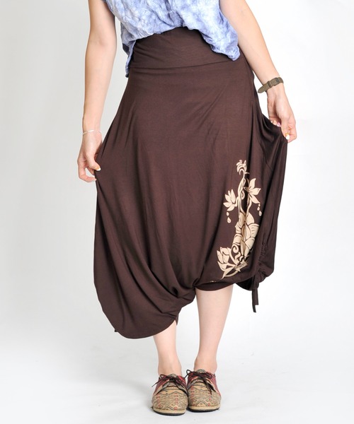 【MARAI】サイドくしゅくしゅロータスサルエルパンツ（その他パンツ）｜MARAI（マーライ）