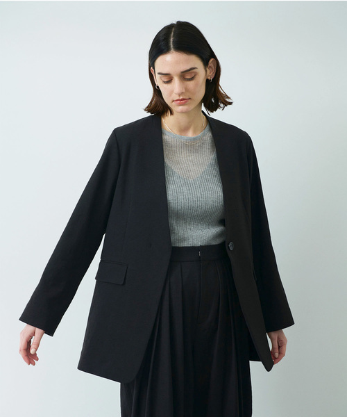 N.O.R.C（ノーク）の「リネンオックスノーカラージャケット