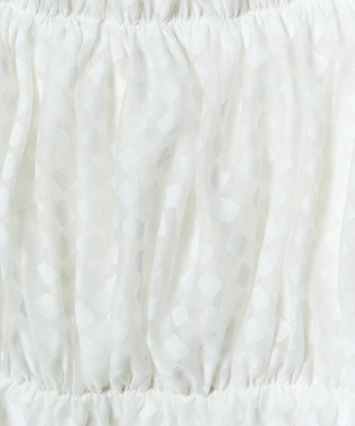 REDYAZEL(レディアゼル)の「シアーギャザートップス(シャツ/ブラウス・レディース・ブラック/ピンク/オフホワイト・FREE)」の22枚目の写真