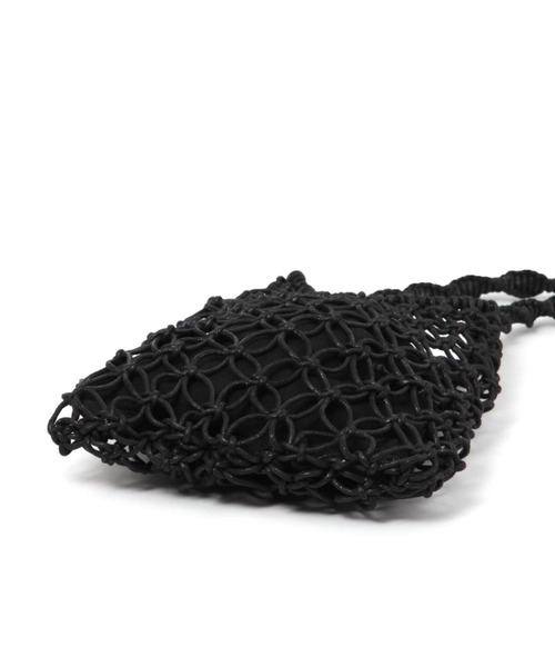 LAKOLE（ラコレ）の「蝋引きメッシュミニショルダーバッグ / 996449（ショルダーバッグ・レディース・ライトグリーン/グレー/ブラック・FREE）」の9枚目の写真