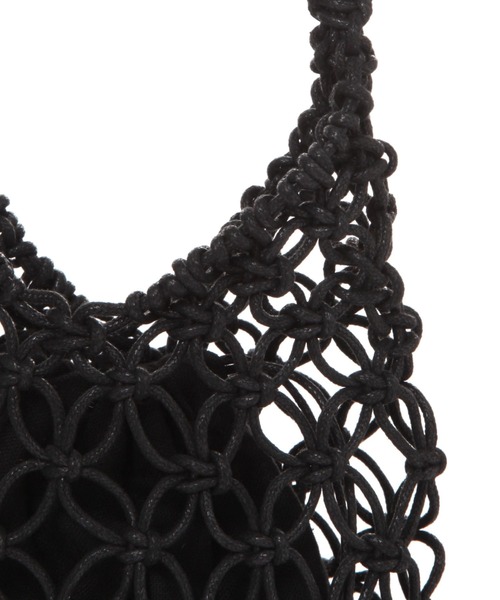 LAKOLE（ラコレ）の「蝋引きメッシュミニショルダーバッグ / 996449（ショルダーバッグ・レディース・ライトグリーン/グレー/ブラック・FREE）」の10枚目の写真