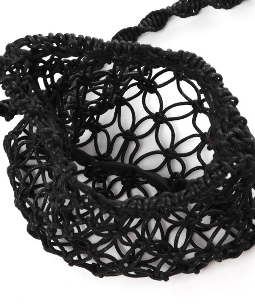 LAKOLE（ラコレ）の「蝋引きメッシュミニショルダーバッグ / 996449（ショルダーバッグ・レディース・ライトグリーン/グレー/ブラック・FREE）」の13枚目の写真