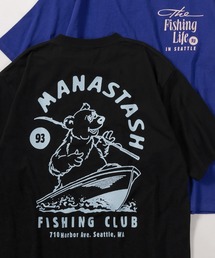 MANASTASH（マナスタッシュ）の「【MANASTASH/マナスタッシュ】ワンポイントロゴ＆バックアニマルプリント デザイン/シティーフィッシングクラブ/CiTee FISHING CLUB/ 半袖Tシャツ（Tシャツ/カットソー・メンズ）」