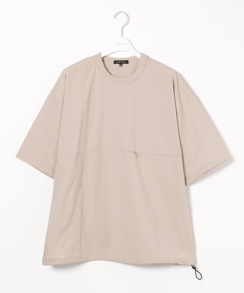 NUMERALS(ヌメラルズ)の「【NUMERALS】ワイドフォルムTシャツ(Tシャツ/カットソー・メンズ・ベージュ/ブラック/カーキ・LARGE/MEDIUM)」の1枚目の写真