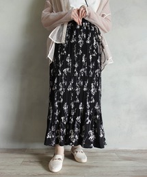 消しプリーツ柄スカート
