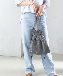 * A4 ラメ 巾着 バッグ ◆
