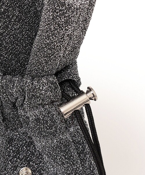 SHIPS(シップス)の「* A4 ラメ 巾着 バッグ ◆(トートバッグ・レディース・ブラック/ブルー/シルバー/ピンク・ONE SIZE)」の12枚目の写真