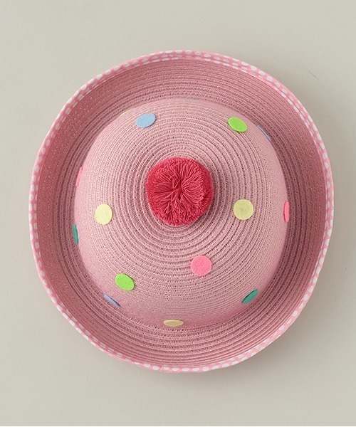 baby cheer（ベイビーチアー）の「ウォッシャブルアイスハット（ハット・キッズ・ピンク/アイボリー・52-54cm/48-50cm/50-52cm）」の5枚目の写真