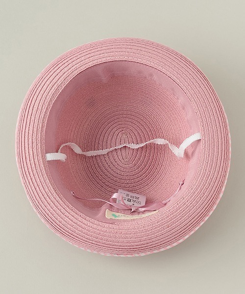 baby cheer（ベイビーチアー）の「ウォッシャブルアイスハット（ハット・キッズ・ピンク/アイボリー・52-54cm/48-50cm/50-52cm）」の4枚目の写真