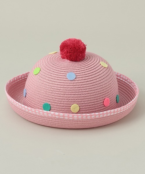 baby cheer（ベイビーチアー）の「ウォッシャブルアイスハット（ハット・キッズ・ピンク/アイボリー・52-54cm/48-50cm/50-52cm）」の11枚目の写真