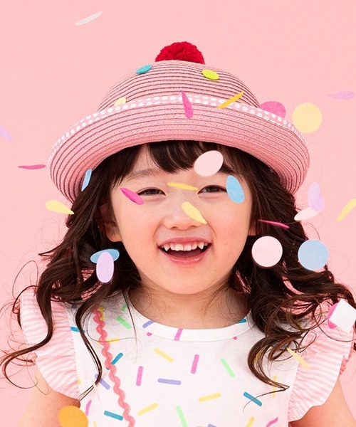 baby cheer（ベイビーチアー）の「ウォッシャブルアイスハット（ハット・キッズ・ピンク/アイボリー・52-54cm/48-50cm/50-52cm）」の20枚目の写真