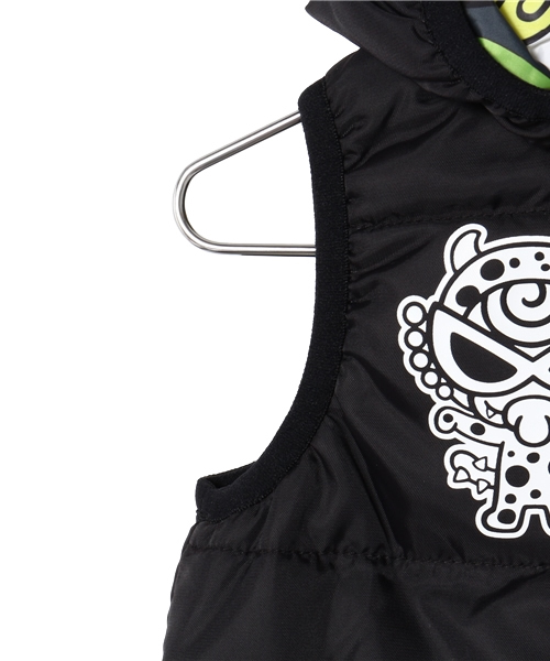 HYSTERIC MINI(ヒステリックミニ)の「BABY So delish! HUNGRY MONSTER つの付き リバーシブルベスト(サーモライト)(ベスト・キッズ・ブラック/ピンク・90/80)」の10枚目の写真