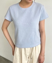 冷感コンパクトリブTシャツ