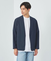 green label relaxing | A+ ラッカン 1B ノーカラー ジャケット -ウォッシャブル・ストレッチ・吸水速乾-(テーラードジャケット)