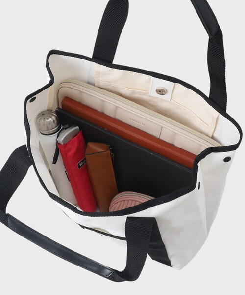 GALLEST（ギャレスト）の「◆キャンバストートバッグ（トートバッグ・レディース・ブラック/オフホワイト・00）」の10枚目の写真