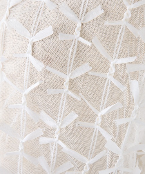 one after another NICE CLAUP（ワンアフターアナザーナイスクラップ）の「3Dレースシアーブルゾン（ブルゾン・レディース・オフホワイト/ブラック/グレー系その他・FREE）」の13枚目の写真