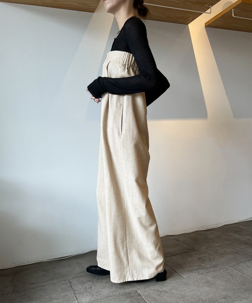 セール】【4サイズ展開】ツイードベアロンパース（サロペット