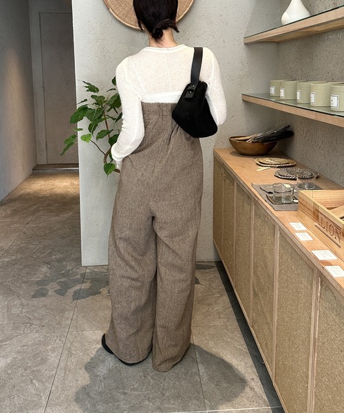 セール】【4サイズ展開】ツイードベアロンパース（サロペット