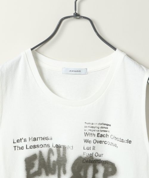 JEANASIS（ジーナシス）の「SprayロゴヴィンテージNS/133210（Tシャツ/カットソー・レディース・グレー系その他/ホワイト系その他/レッド系その他・FREE）」の14枚目の写真