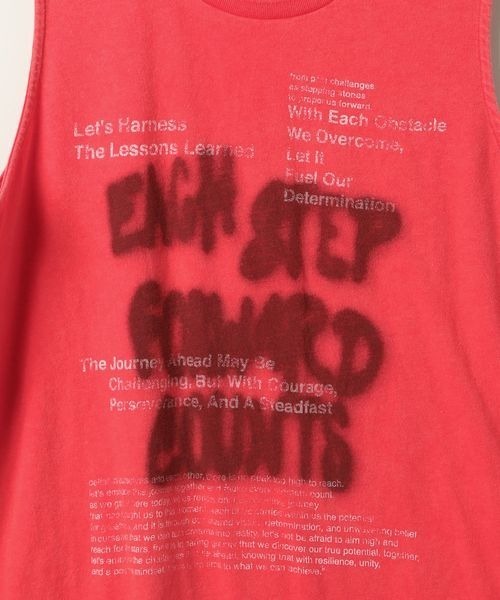 JEANASIS（ジーナシス）の「SprayロゴヴィンテージNS/133210（Tシャツ/カットソー・レディース・グレー系その他/ホワイト系その他/レッド系その他・FREE）」の8枚目の写真