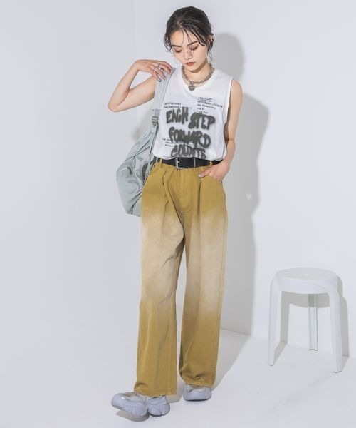 JEANASIS（ジーナシス）の「SprayロゴヴィンテージNS/133210（Tシャツ/カットソー・レディース・グレー系その他/ホワイト系その他/レッド系その他・FREE）」の20枚目の写真