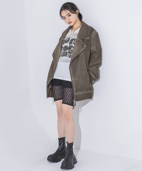 JEANASIS（ジーナシス）の「SprayロゴヴィンテージNS/133210（Tシャツ/カットソー・レディース・グレー系その他/ホワイト系その他/レッド系その他・FREE）」の21枚目の写真