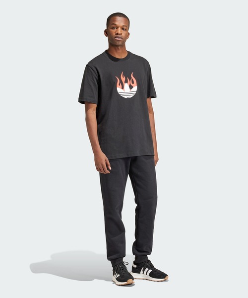 adidas（アディダス）の「フレーム ロゴTシャツ / アディダスオリジナルス adidas Originals（Tシャツ/カットソー・メンズ・ブラック/グリーン・X-LARGE/MEDIUM/LARGE/XX-LARGE/SMALL/X-SMALL）」の6枚目の写真