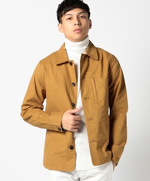 SHIPS（シップス）の「SCO: SHIPS（シップス） ツイル カバー ジャケット 15FW（ブルゾン・メンズ・ピンクゴールド/オリーブ/ネイビー/マスタード/ライトオリーブ・MEDIUM/LARGE/SMALL/X-LARGE）」の5枚目の写真