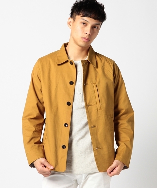 SHIPS（シップス）の「SCO: SHIPS（シップス） ツイル カバー ジャケット 15FW（ブルゾン・メンズ・ピンクゴールド/オリーブ/ネイビー/マスタード/ライトオリーブ・MEDIUM/LARGE/SMALL/X-LARGE）」の4枚目の写真