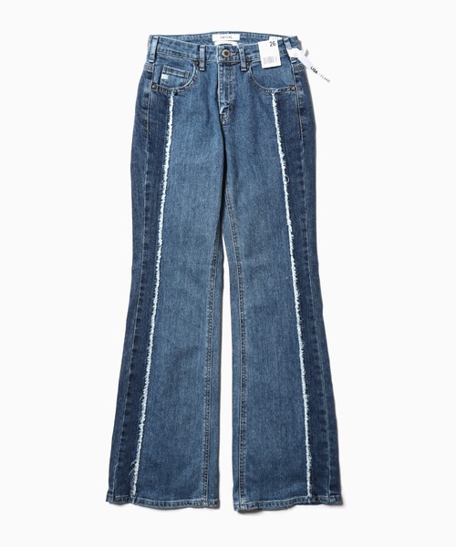 SOMETHING（サムシング）の「SOMETHING/サムシング LISA FLARE コーデュロイパンツ フレアパンツ（その他パンツ・レディース・ホワイト/ライトブルー/グリーン/ブルー・26/25/28/27）」の4枚目の写真