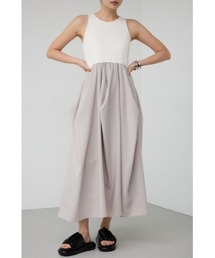AZUL by moussy | PLUSタックドレープドッキングワンピ(ワンピース)