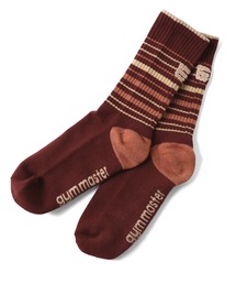 gym master（ジムマスター）の「gymmaster刺繍マルチボーダーソックス（ソックス/靴下）」